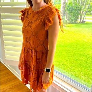 Blue tassel dress from Anthropologie Size: XS